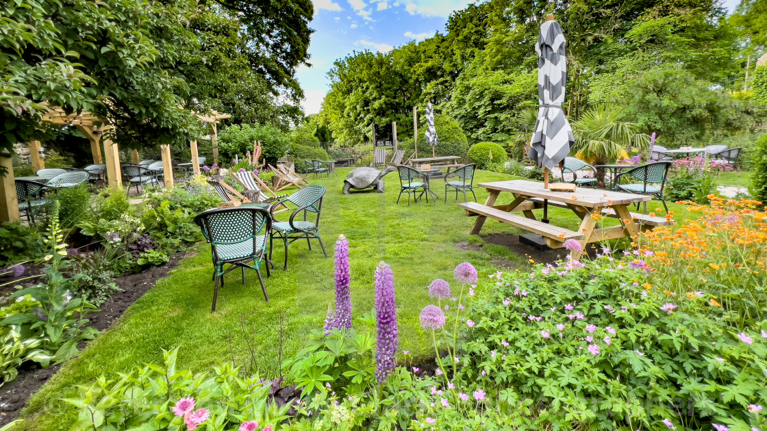 "Beck Hall, Malham, Yorkshire Dales." stock image