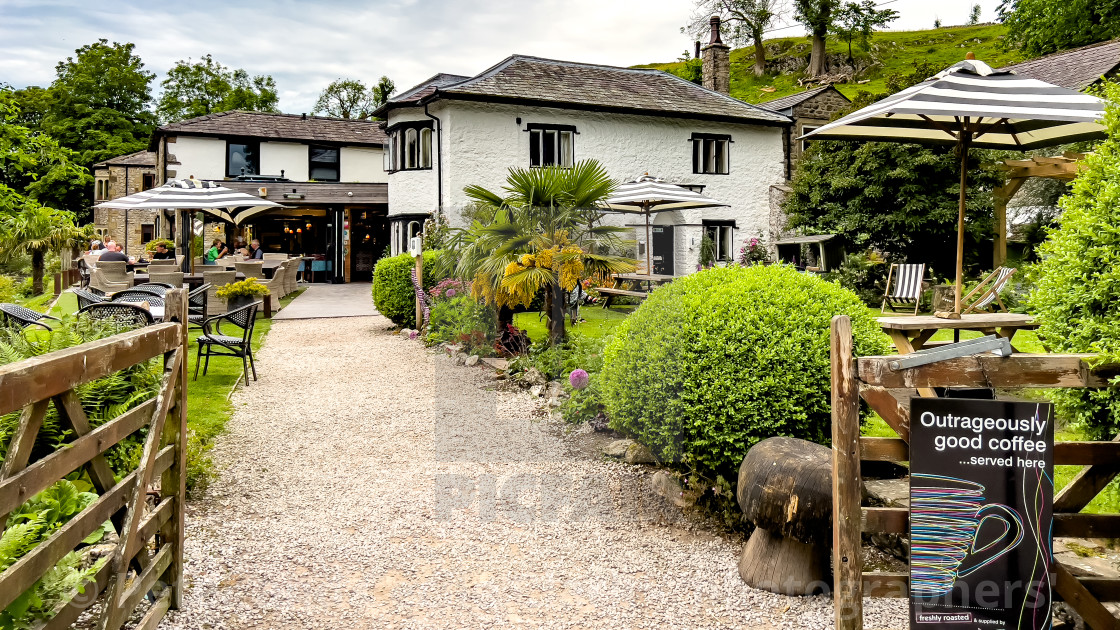 "Beck Hall, Malham, Yorkshire Dales." stock image