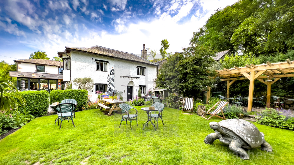 "Beck Hall, Malham, Yorkshire Dales." stock image