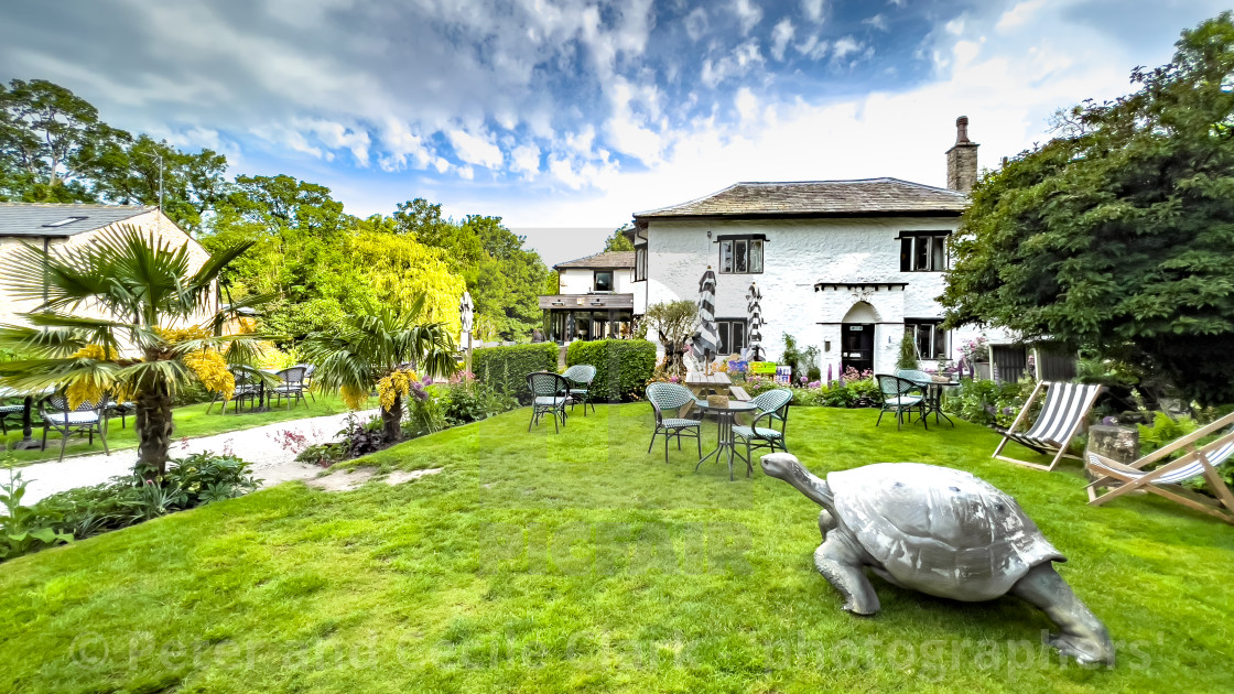 "Beck Hall, Malham, Yorkshire Dales." stock image