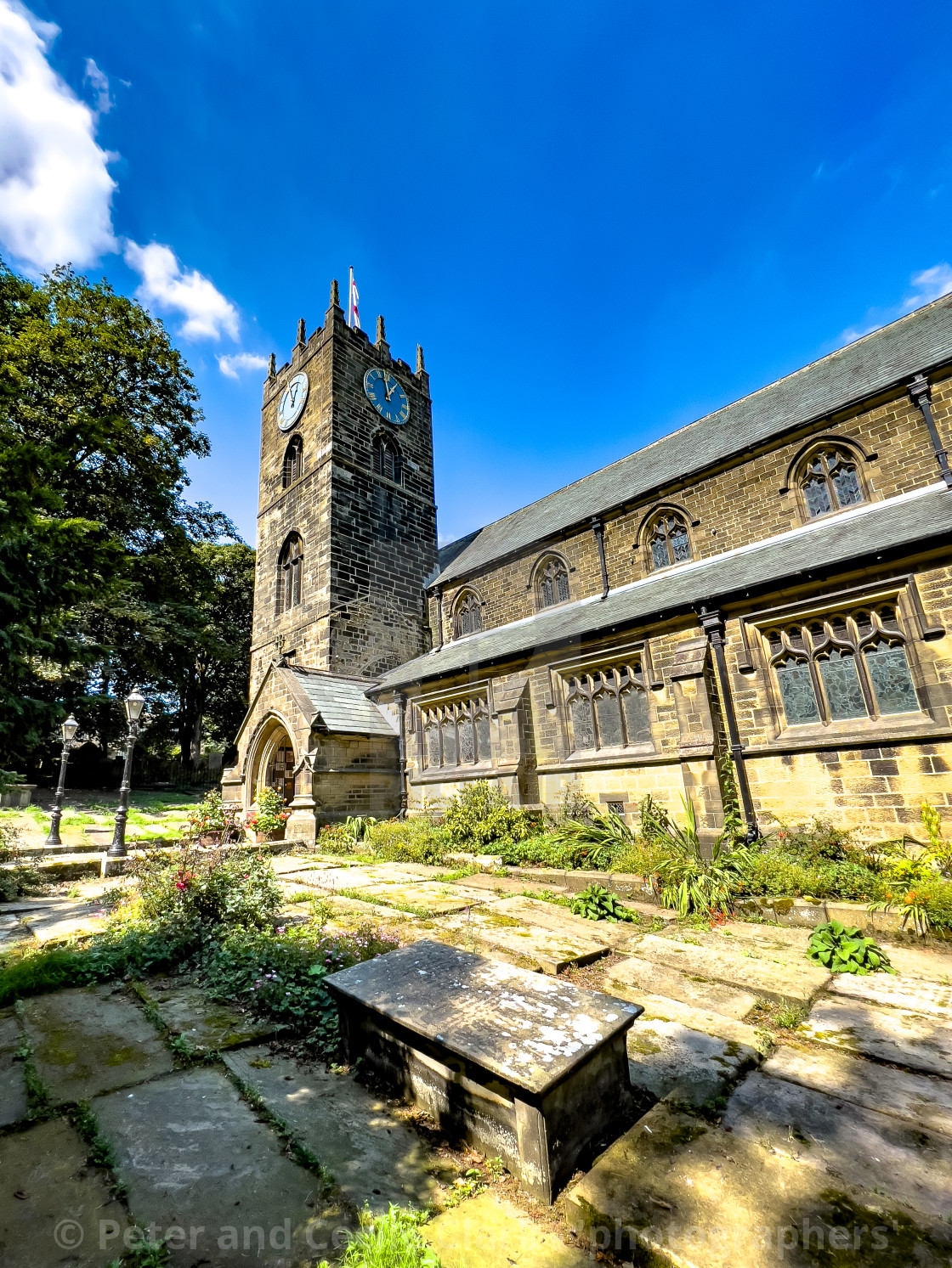 "Haworth, St Michael and All Angels' Church." stock image