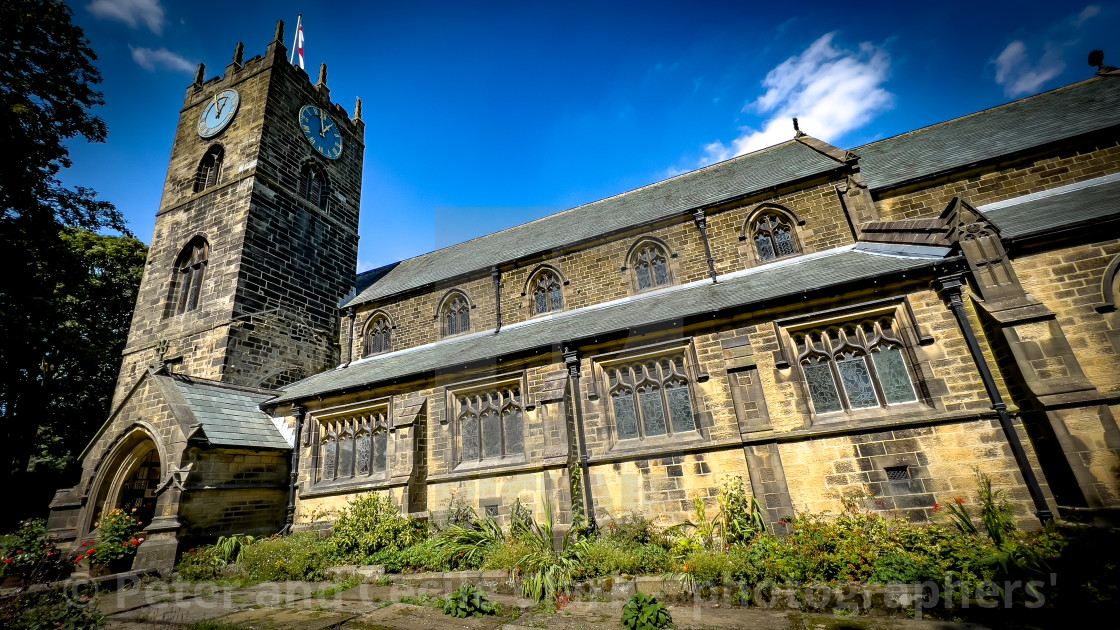 "Haworth, St Michael and All Angels' Church." stock image