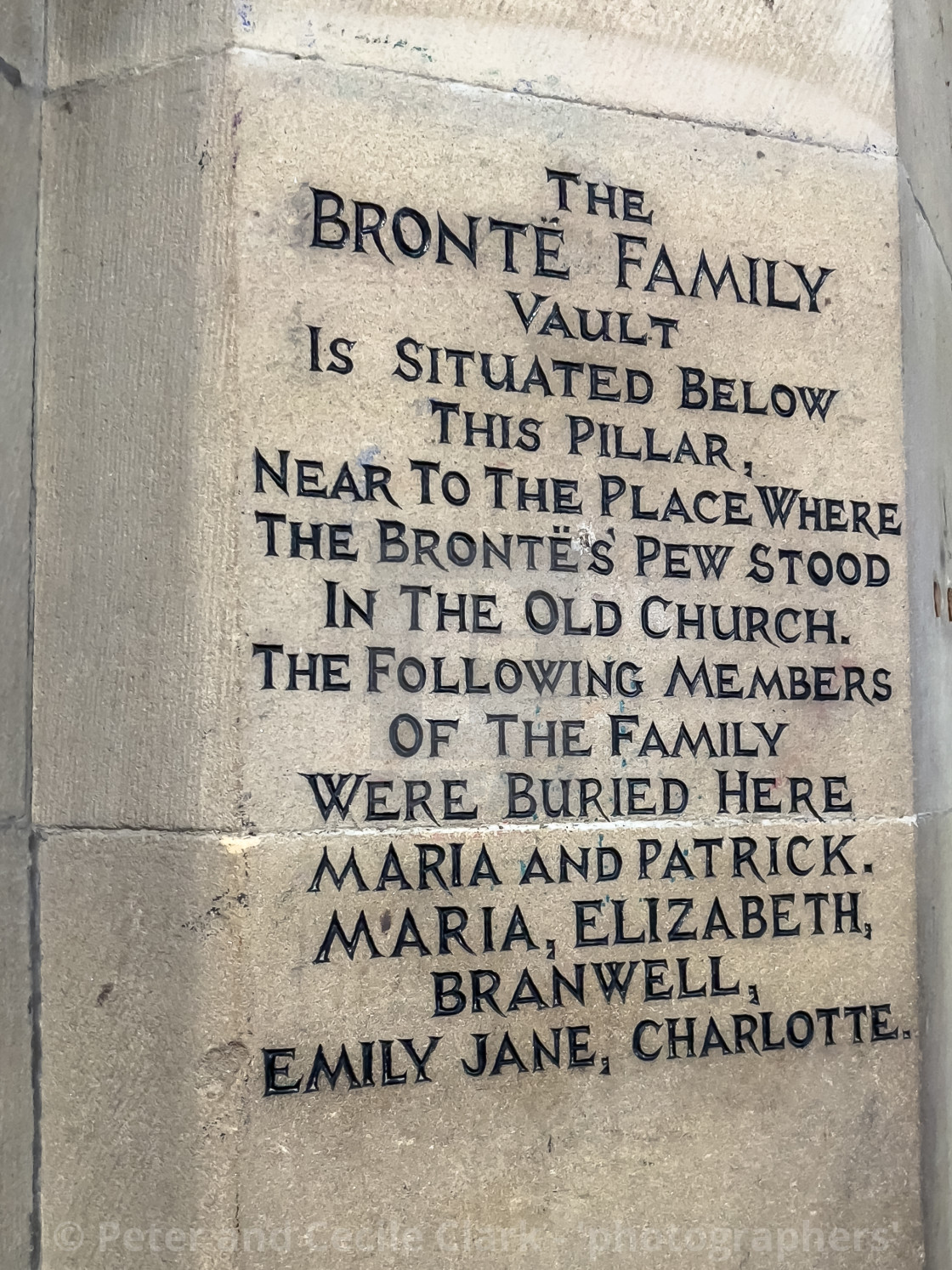 "Bronte Family Vault" stock image