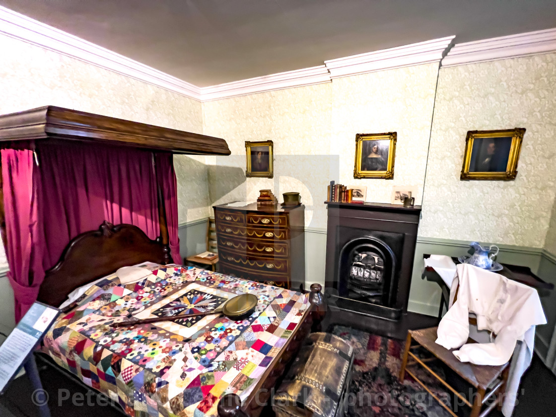 "Bronte Parsonage Bedroom, Haworth" stock image