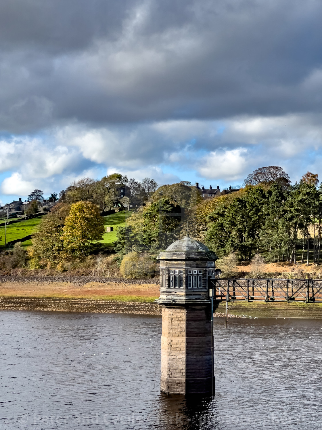 "Lower Laithe Reservoir, Bronte Country." stock image