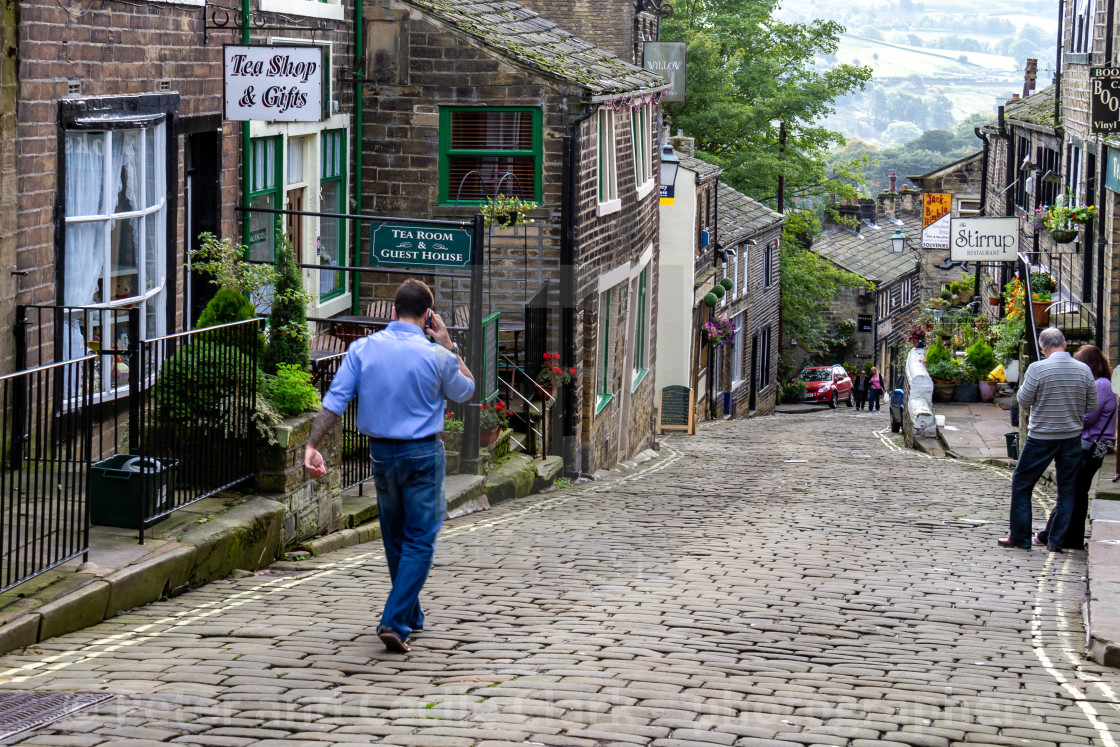 "Haworth Main Street 2010" stock image