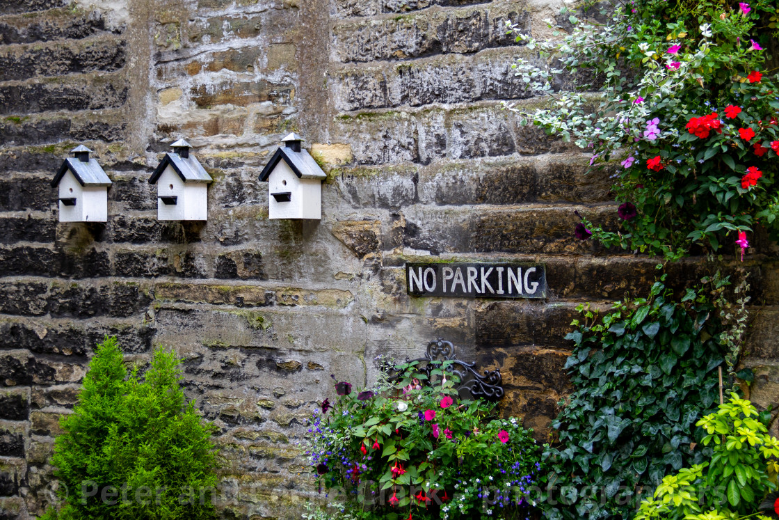 "Haworth Cottage Wall" stock image