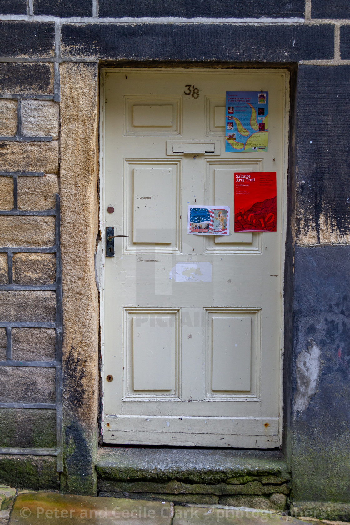 "Haworth Old Doorway" stock image