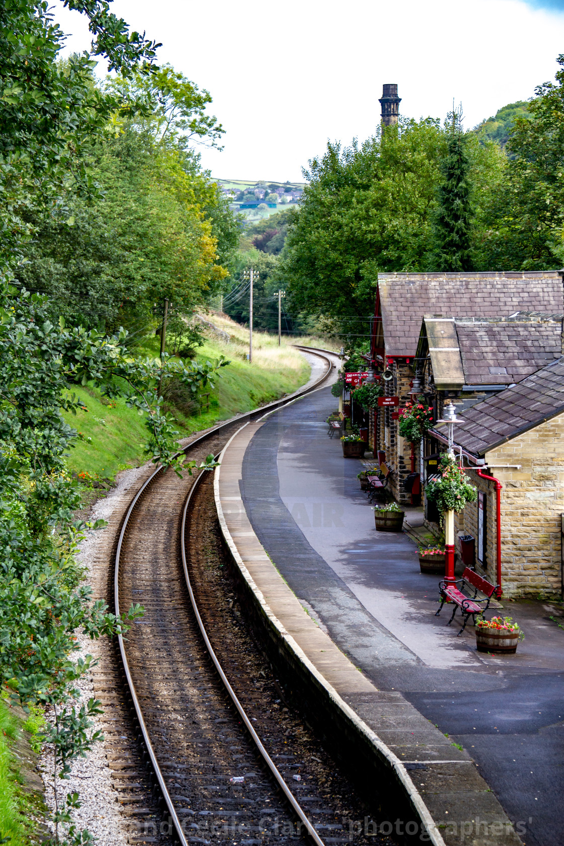 "Keighley and Worth Valley Railway, Haworth Station" stock image