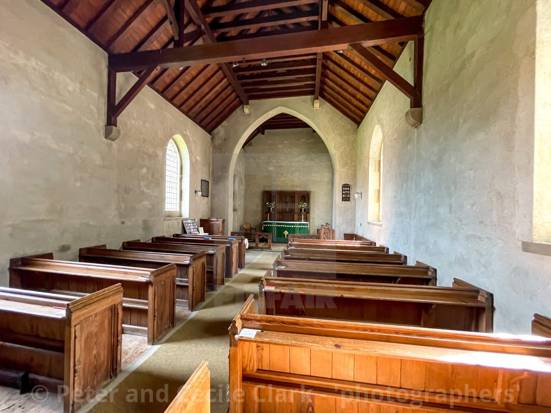 "Saint Chads Church, Nave. Hutton le Hole" stock image