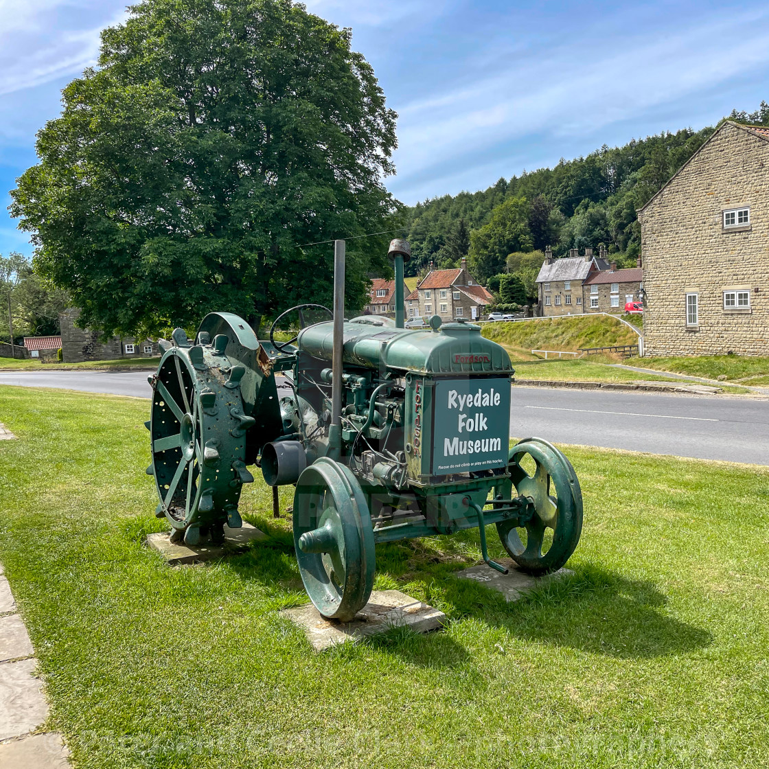 "Fordson Tractor, Ryedale Folk Museum." stock image