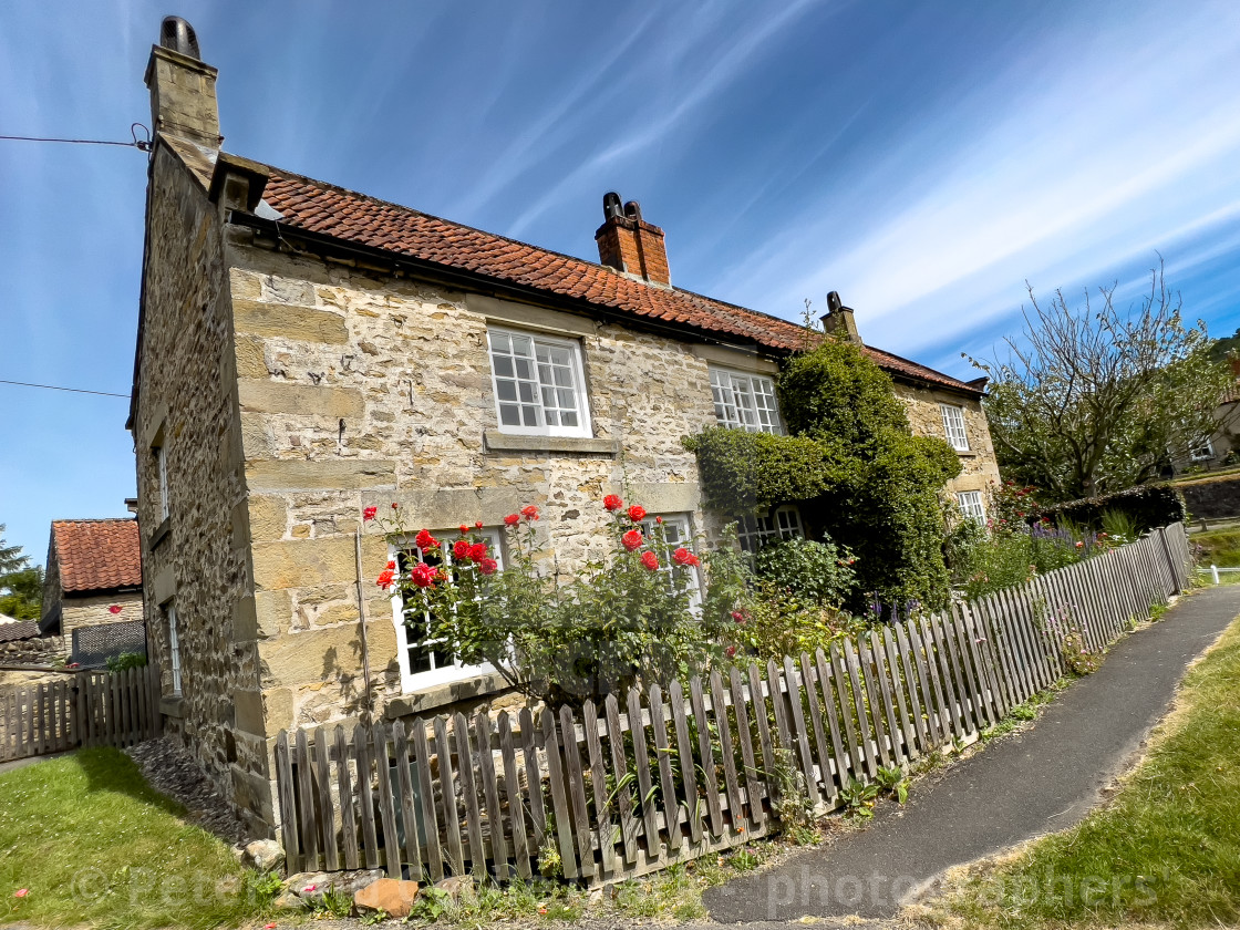 "Cottage, Hutton le Hole" stock image