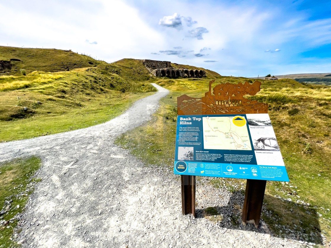 "Bank Top Kilns, Information Board." stock image