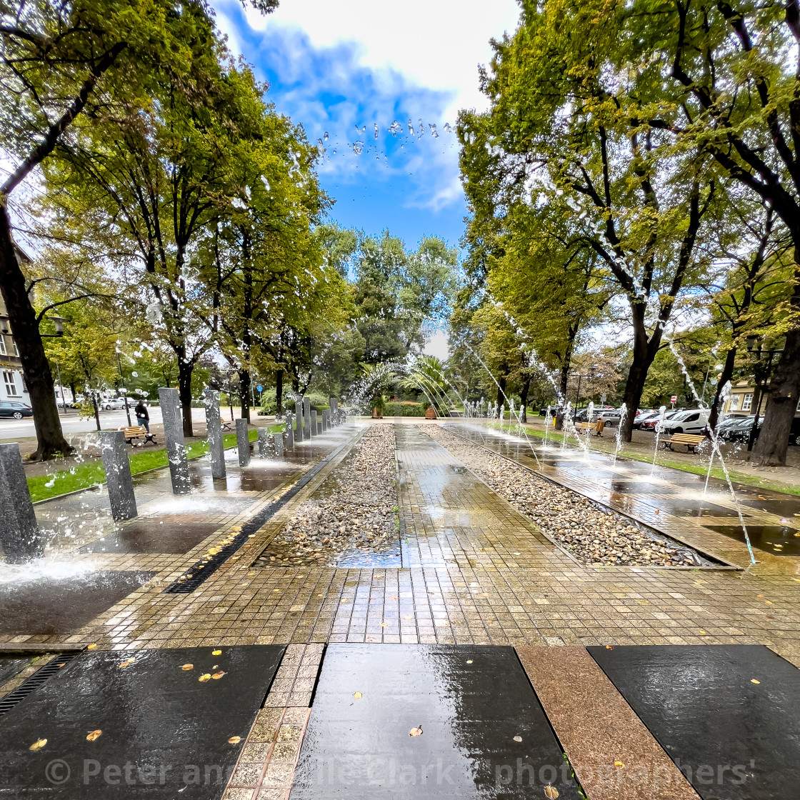 "Marshal Józef Piłsudski Square, Gliwice, Poland." stock image