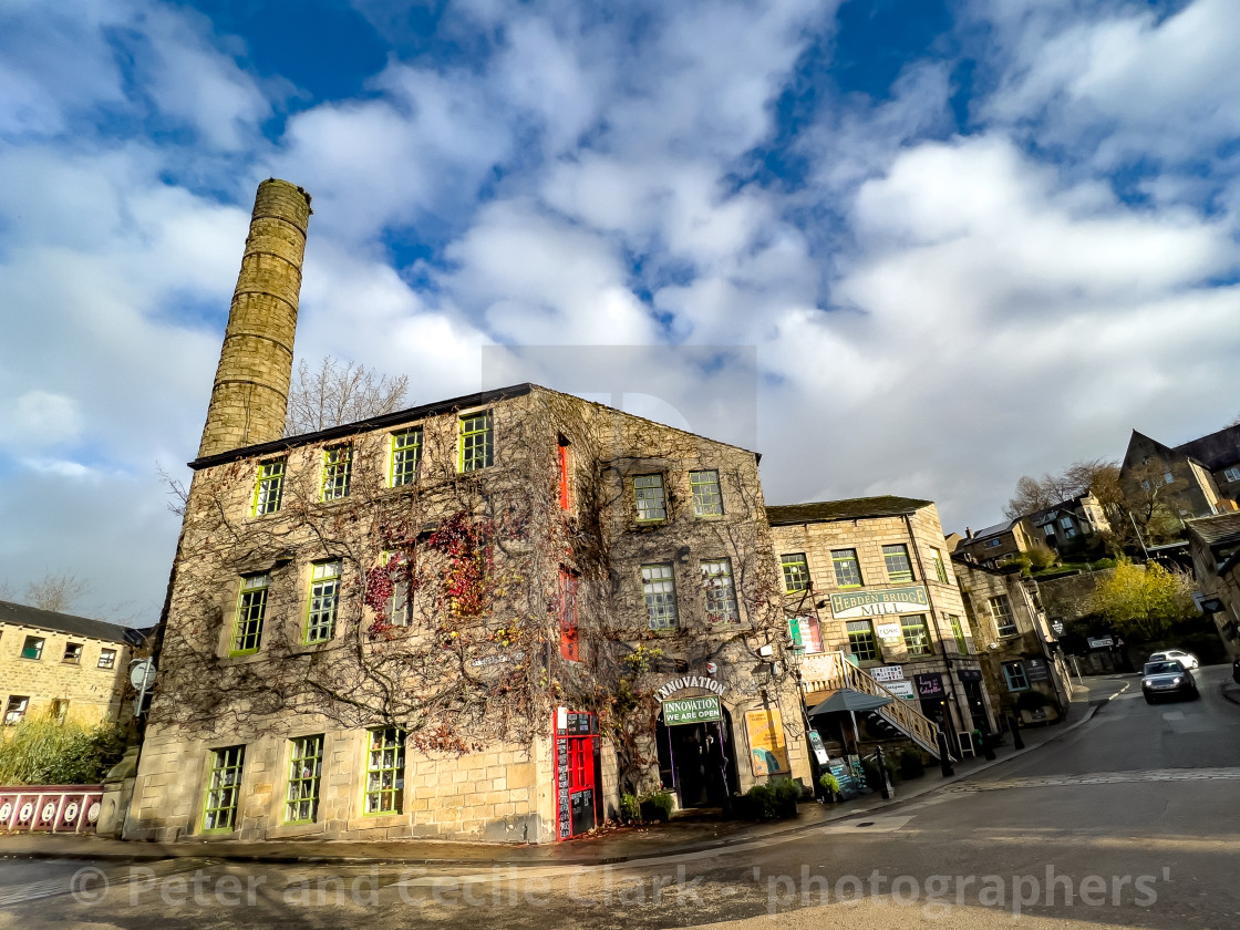 "Hebden Bridge, Independent Shops" stock image