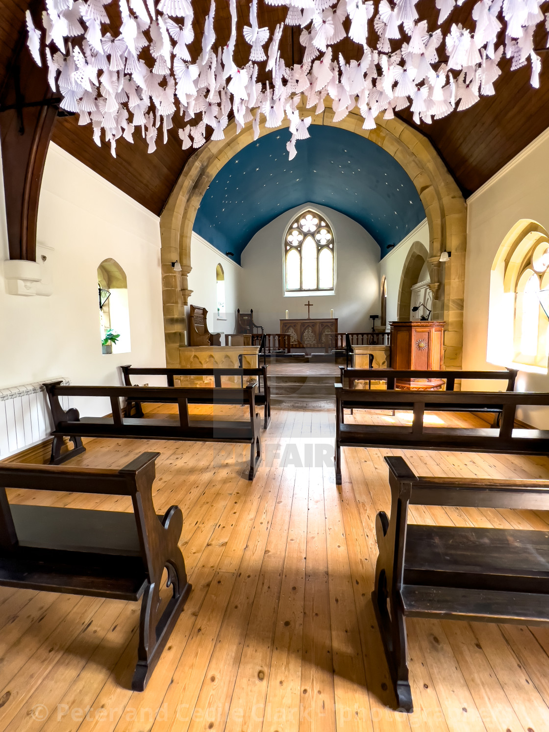 "St Mary's Church, Sandsend, nr Whitby on the North Yorkshire Coast" stock image