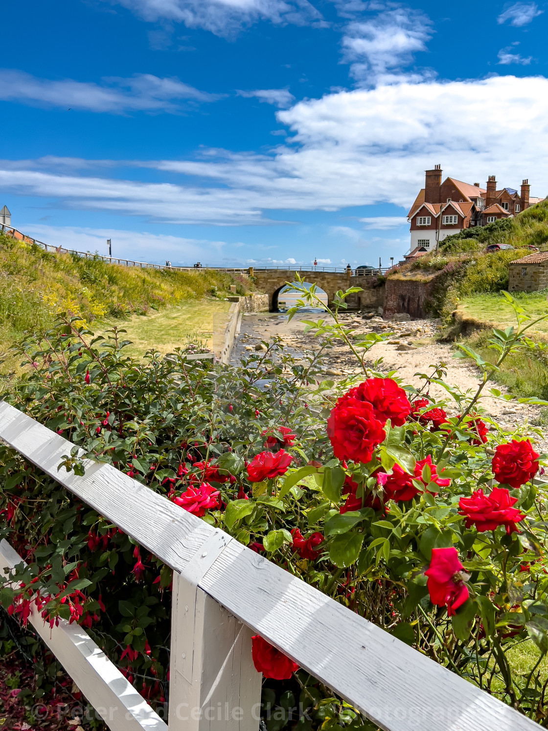 "Sandsend Beck, Yorkshire Coast" stock image