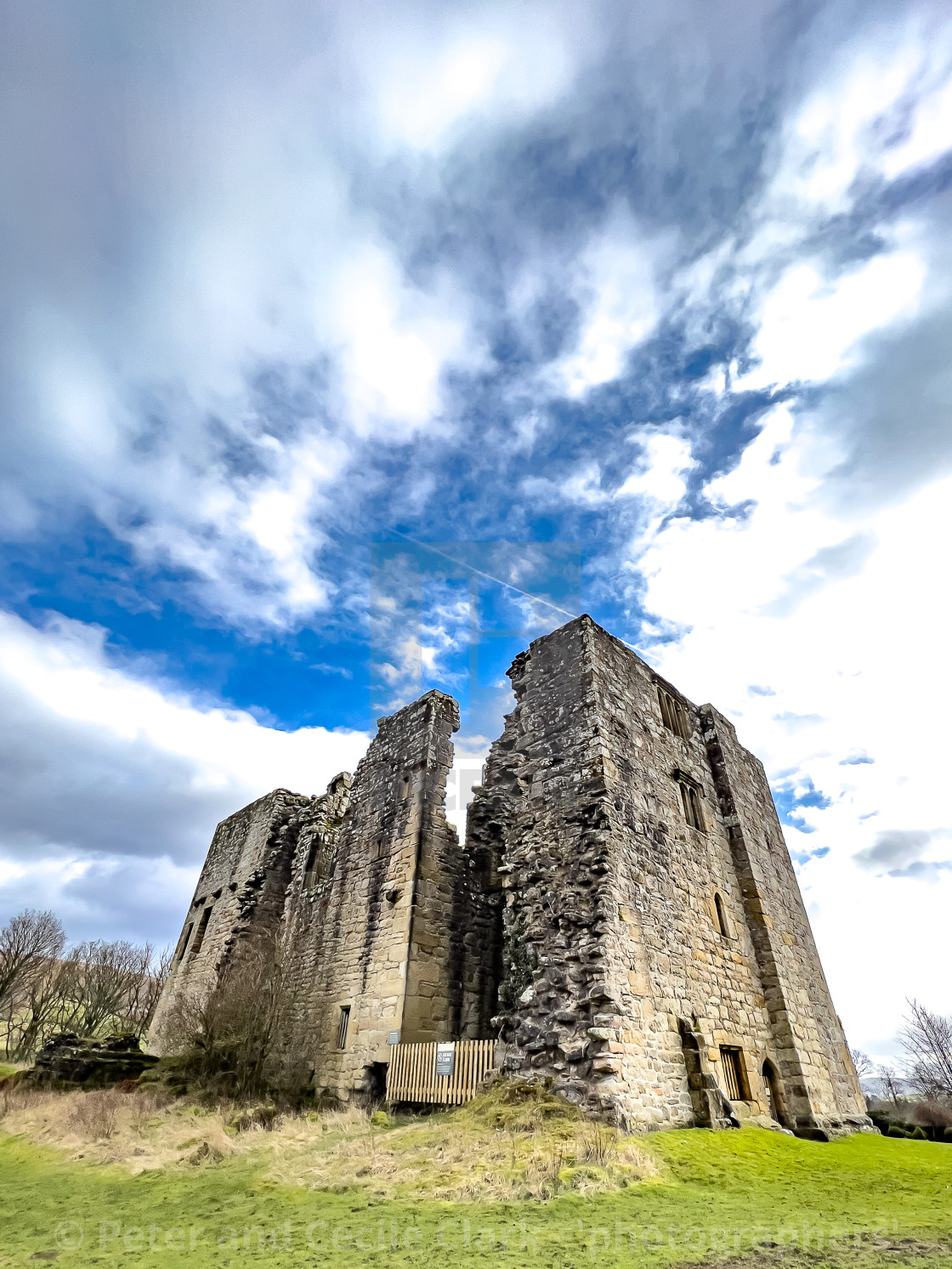 "Barden Tower, hunting lodge and tower house." stock image