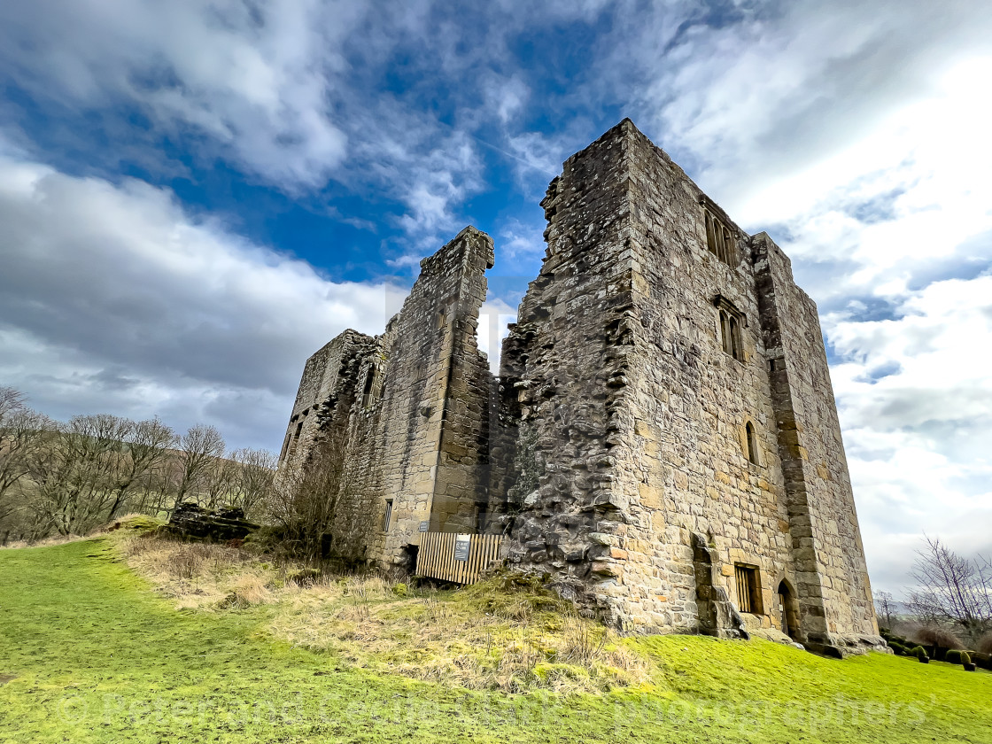 "Barden Tower, hunting lodge and tower house." stock image