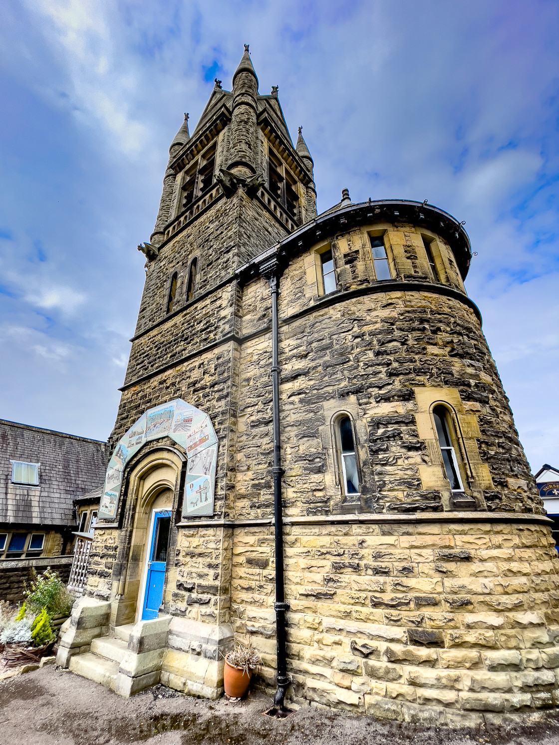 "Pateley Bridge, St Cuthberts School." stock image