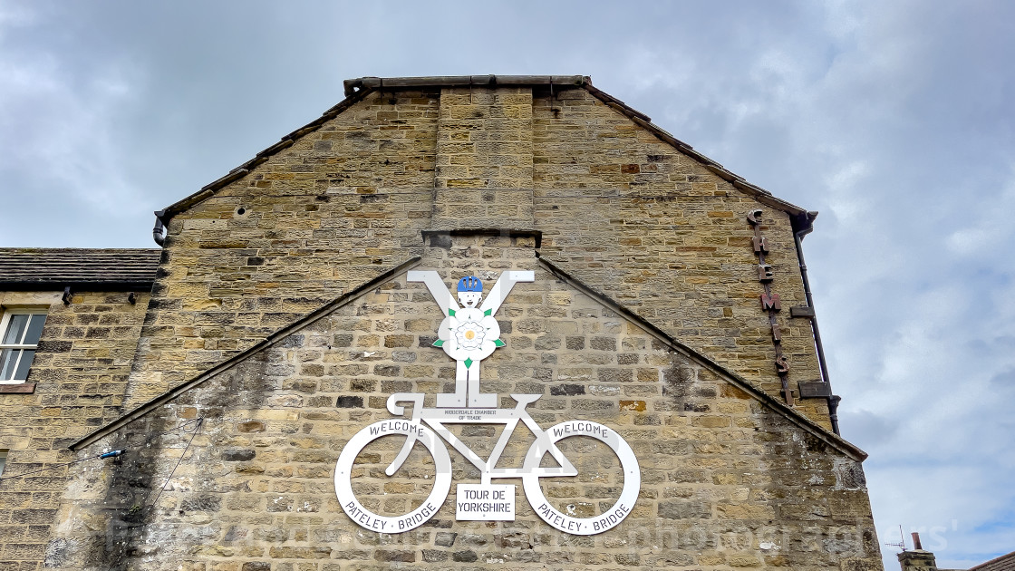 "Tour de Yorkshire, Pateley Bridge" stock image