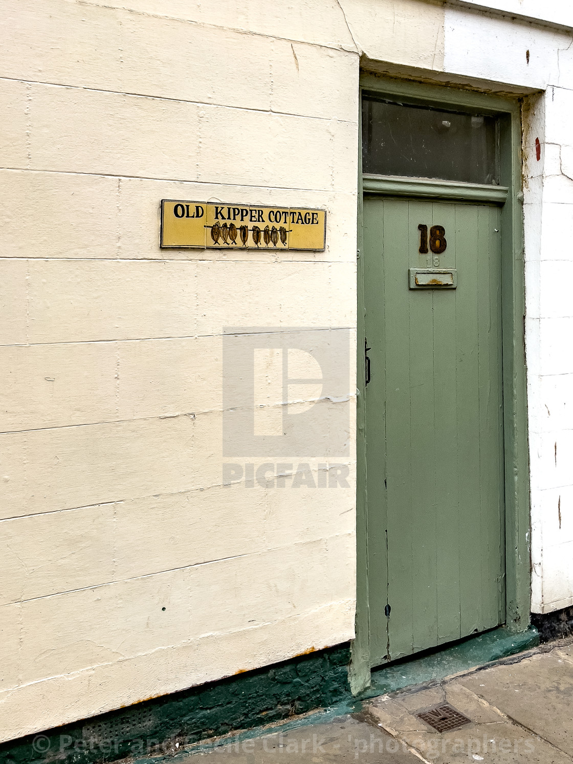 "Whitby Cottage Doorway." stock image