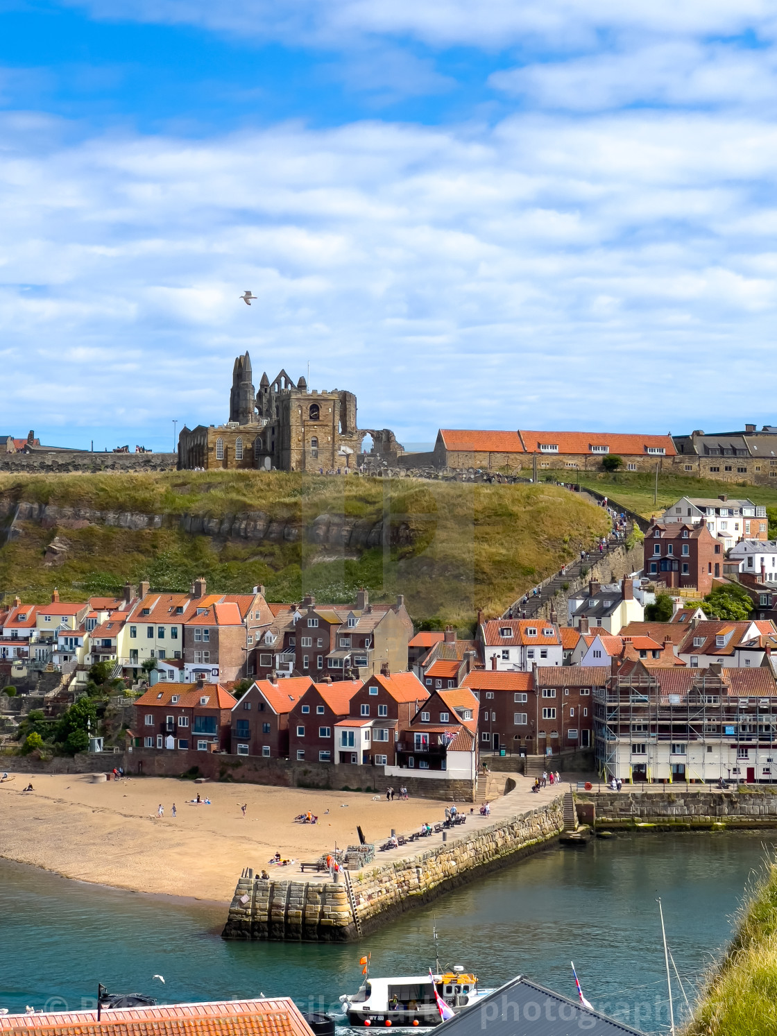 "Whitby, Yorkshire, England." stock image