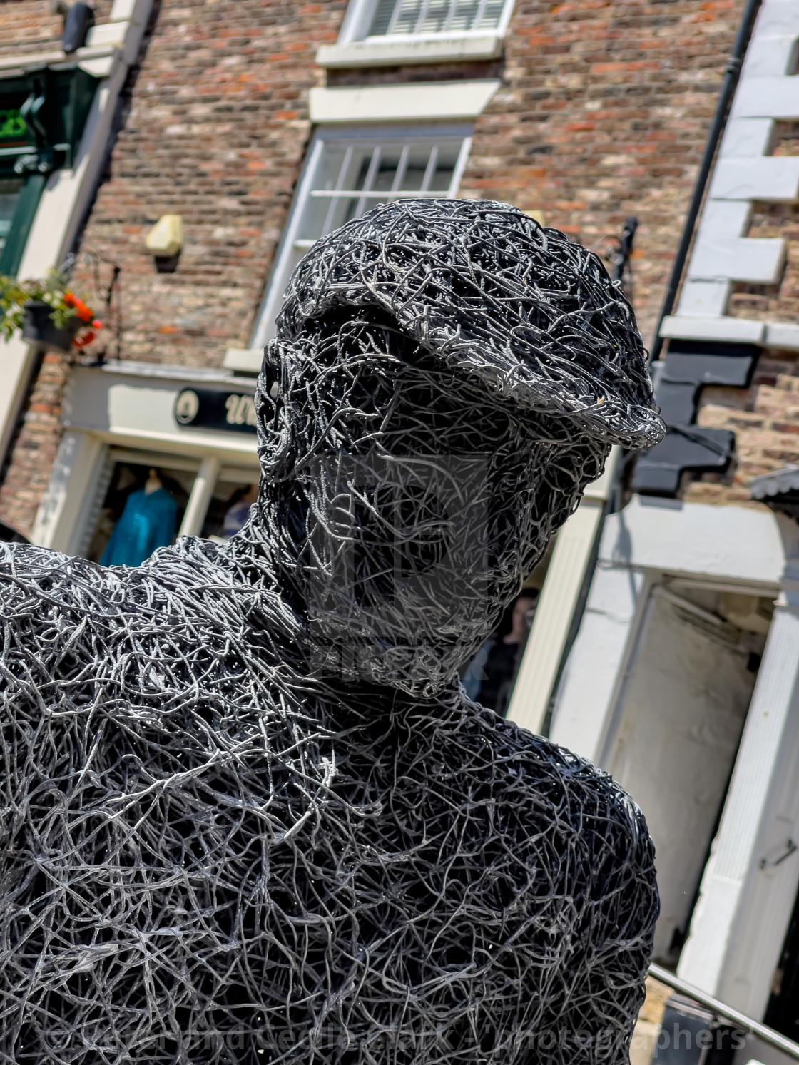 "Whitby Heritage Trail, Netmender." stock image