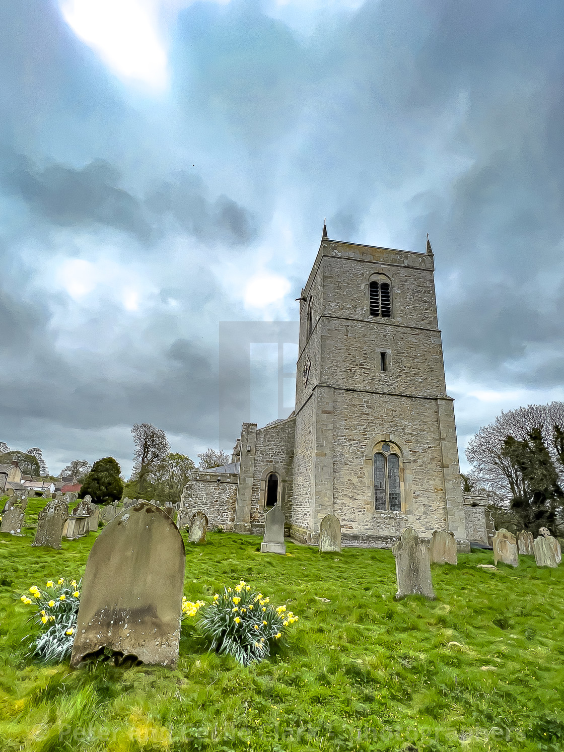 "Wensley Holy Trinity Church" stock image