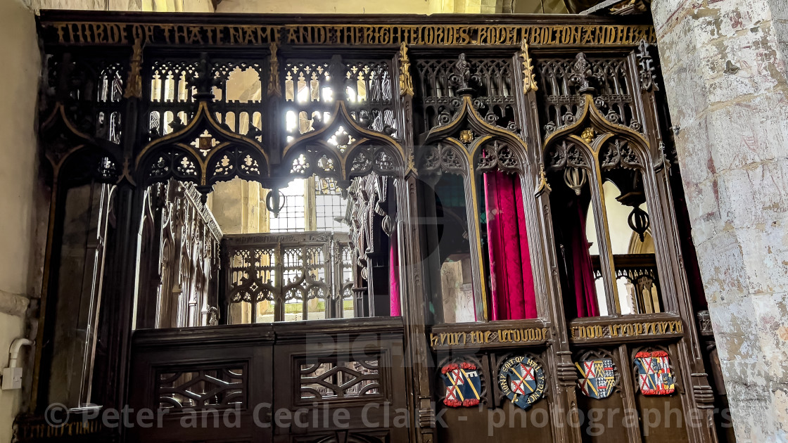 "Wensley Holy Trinity Church, Lower Wensleydale, Yorkshire, England." stock image