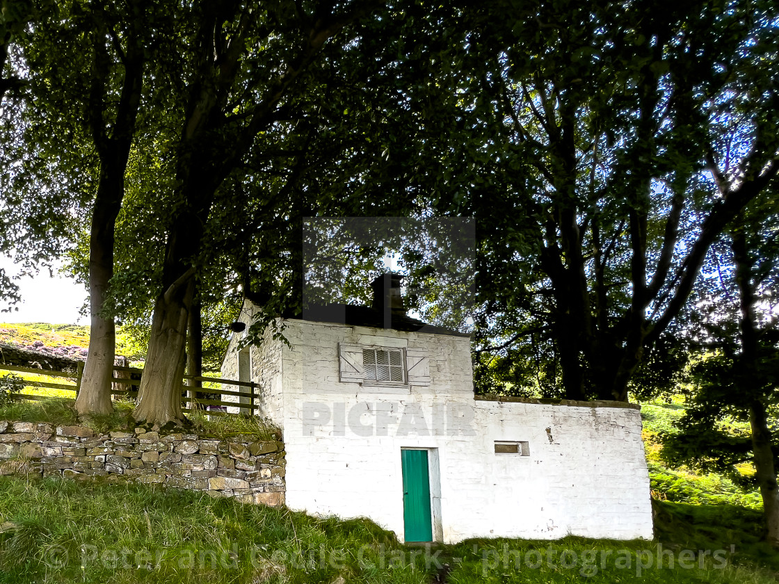 "White Wells, Ilkley Moor, Toilets." stock image