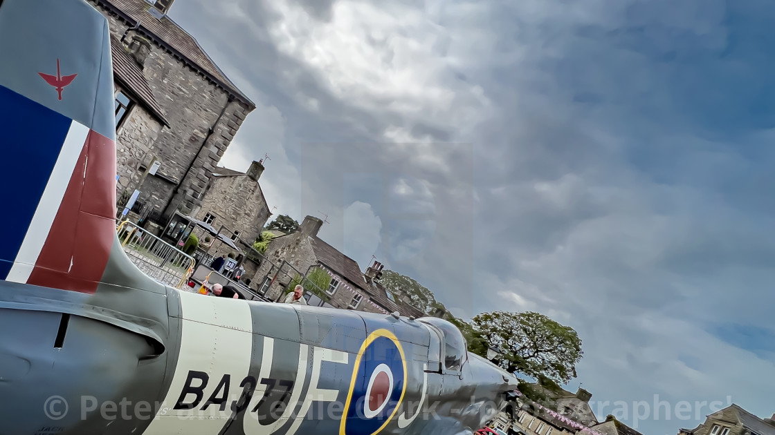 "Spitfire MK 1V Static Display, Grassington 40s Weekend" stock image