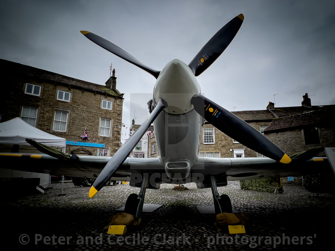 "Spitfire MK 1V Static Display, Grassington 40s Weekend" stock image