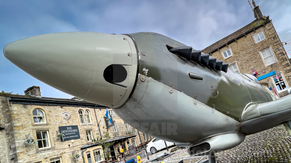 "Spitfire MK 1V Static Display, Grassington 40s Weekend" stock image