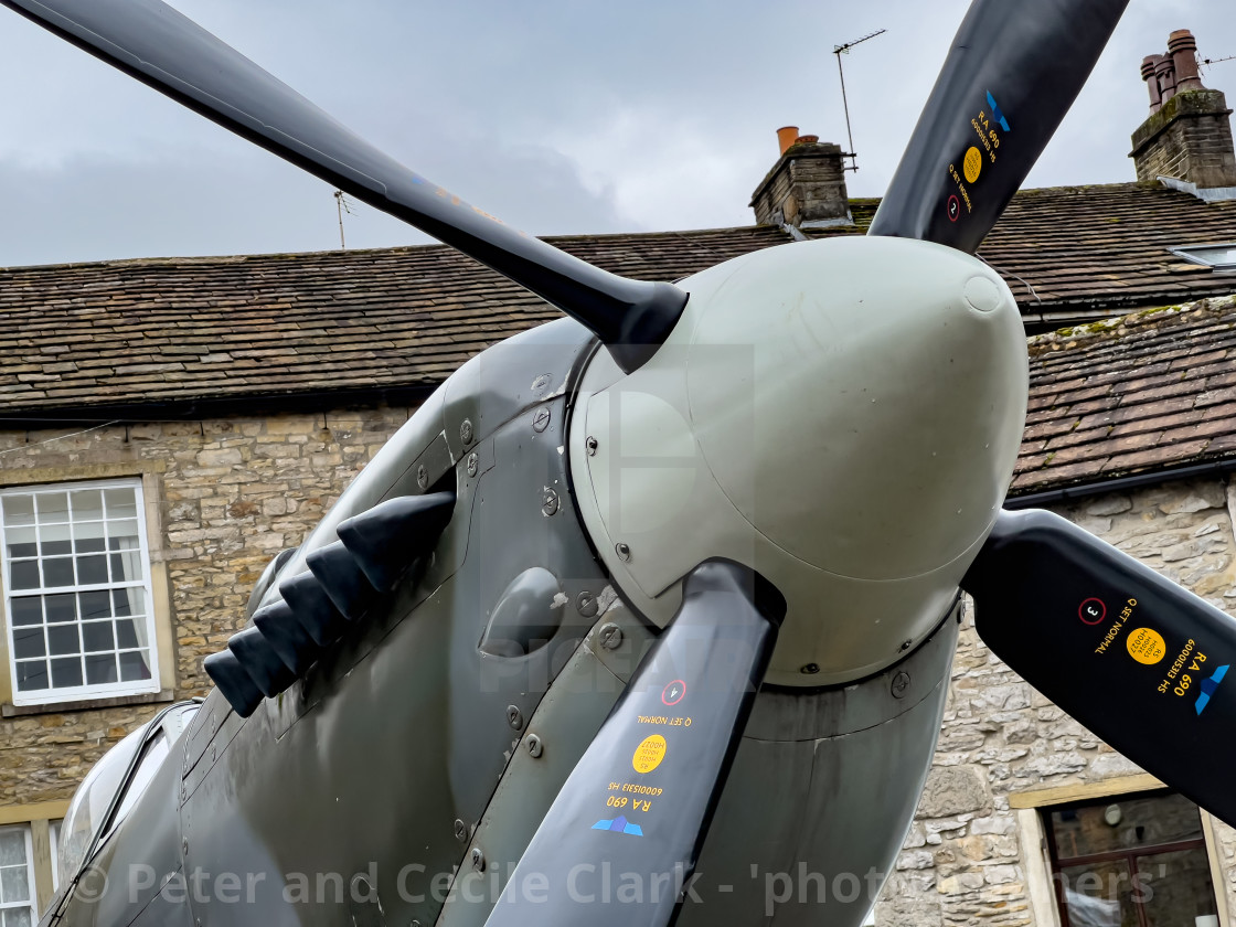 "Spitfire MK 1V Static Display, Grassington 40s Weekend" stock image