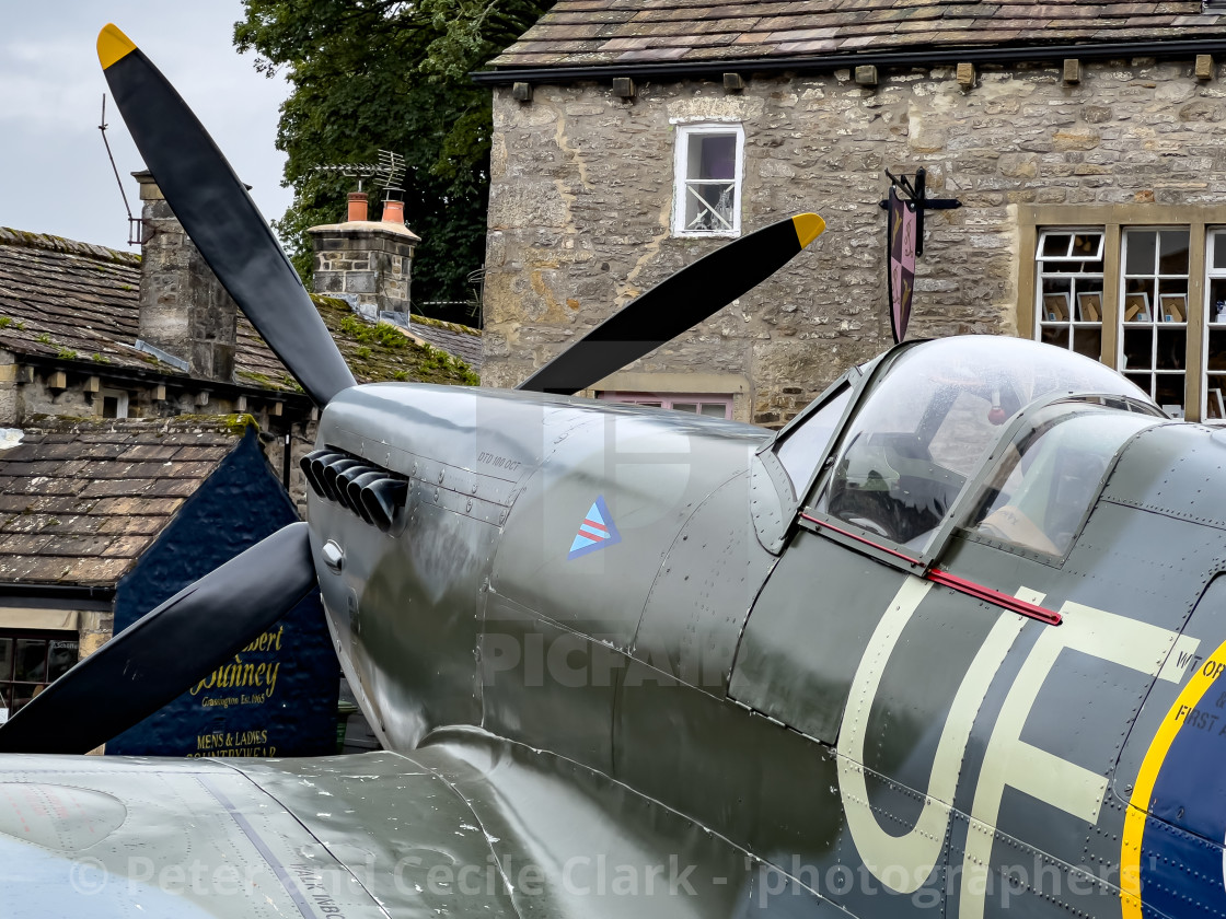 "Spitfire MK 1V Static Display, Grassington 40s Weekend" stock image