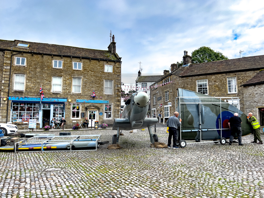 "Spitfire MK 1V Static Display, Grassington 40s Weekend" stock image