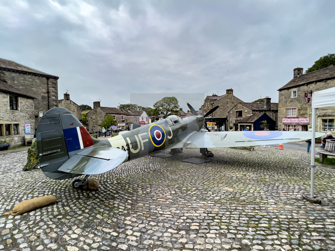 "Spitfire MK 1V Static Display, Grassington 40s Weekend" stock image