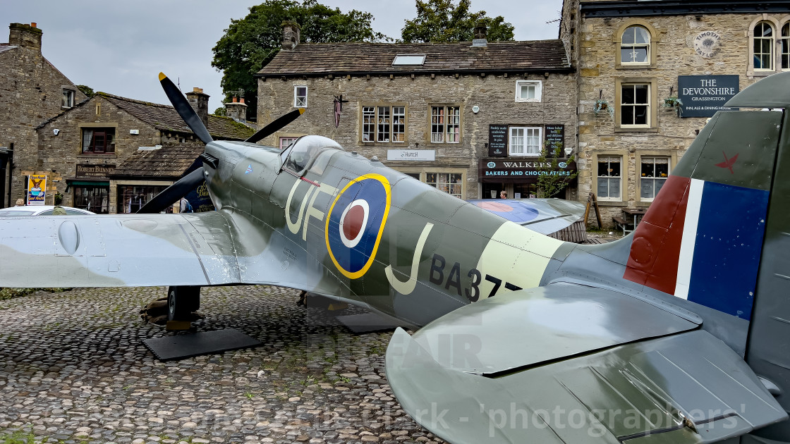 "Spitfire MK 1V Static Display, Grassington 40s Weekend" stock image