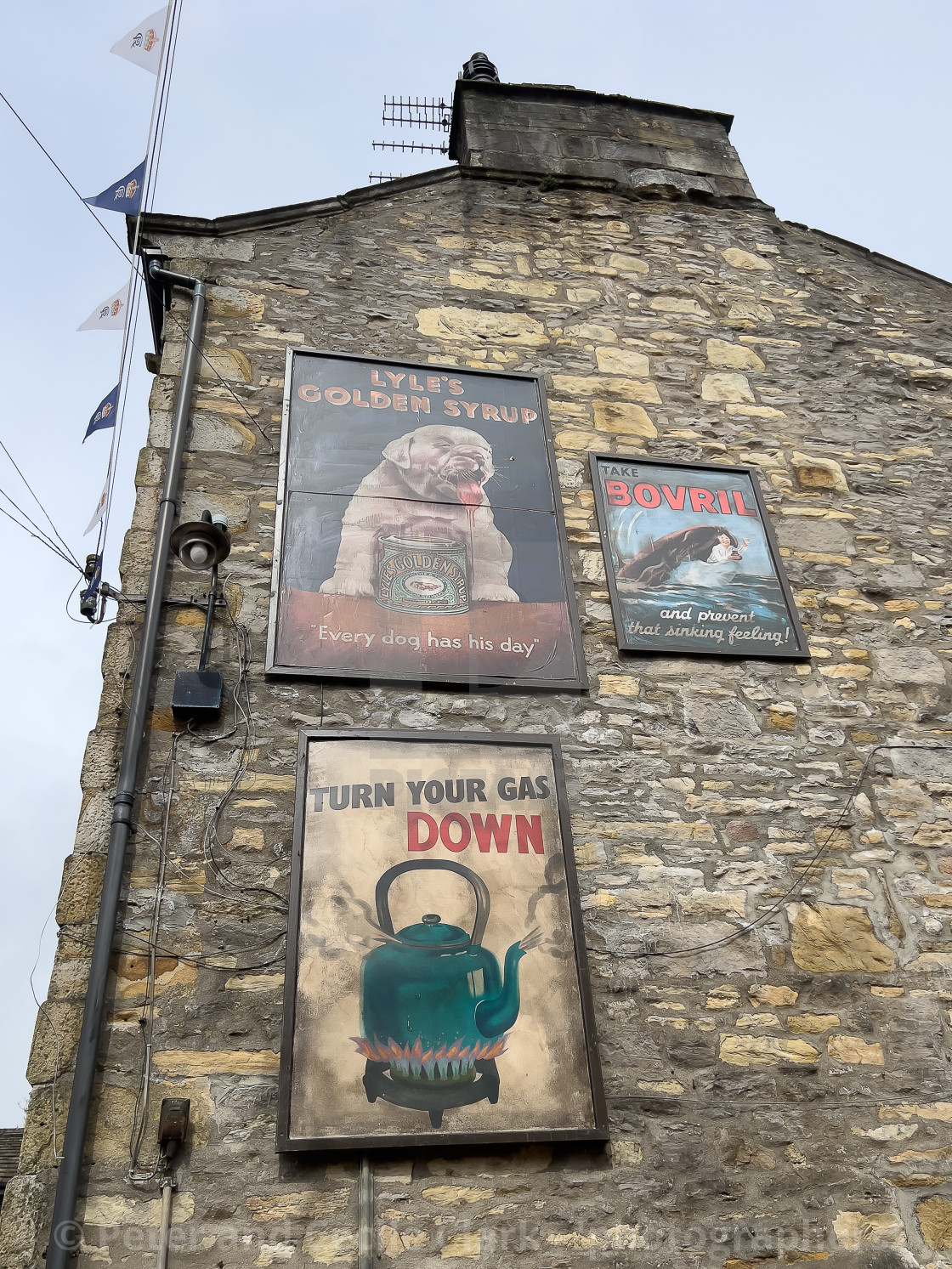 "Grassington in the Yorkshire Dales, UK. Film Props." stock image