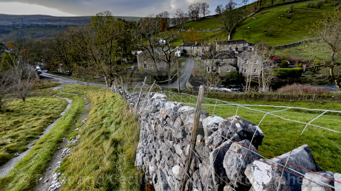 "Kettlewell, a beautiful little village in the heart of the Yorkshire Dales National Park" stock image