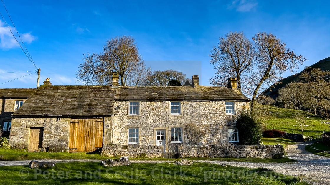 "Idylic Cottage in Conistone a Yorkshire Dales Village, England, UK" stock image