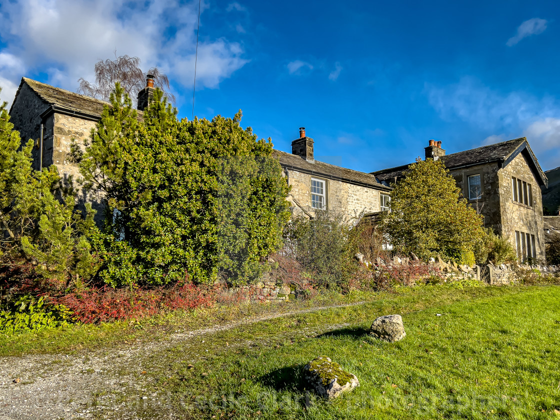 "Idylic Cottage in Conistone a Yorkshire Dales Village, England, UK" stock image