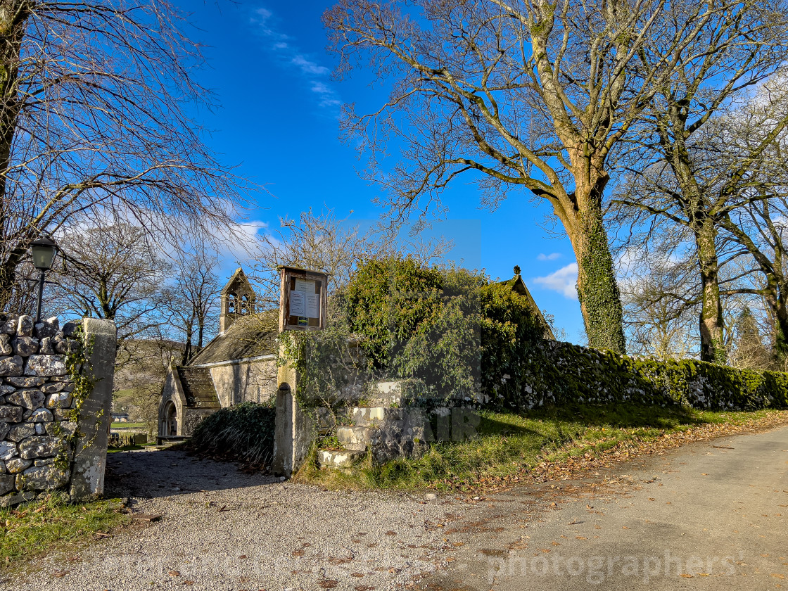 "The Church of Saint Mary, Conistone, North Yorkshire," stock image