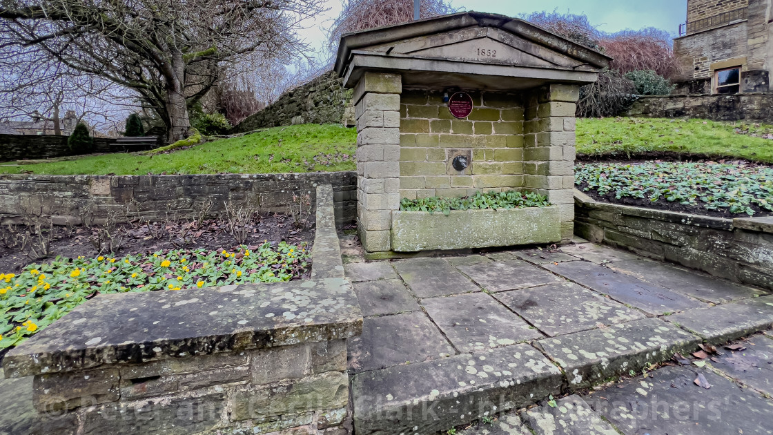 "Fox’s Head Well, Pateley Bridge, Nidderdale." stock image