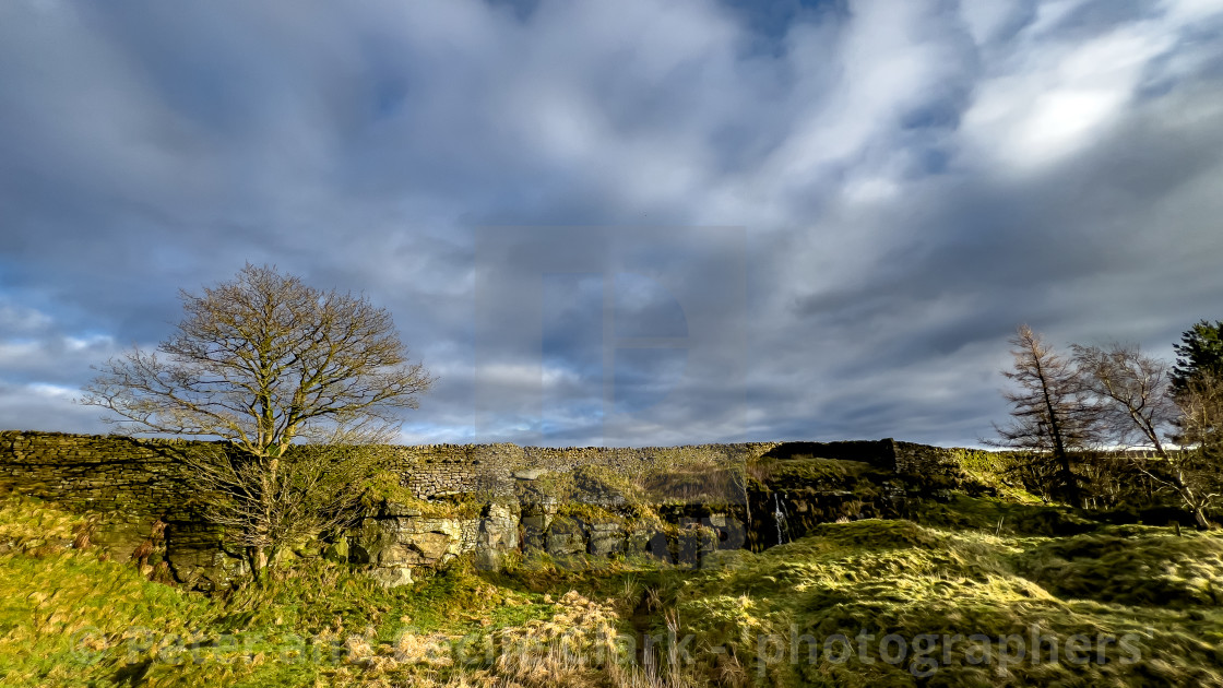 "Beauty Spot on Moor Lane above Grassington in the Yorkshire Dales." stock image