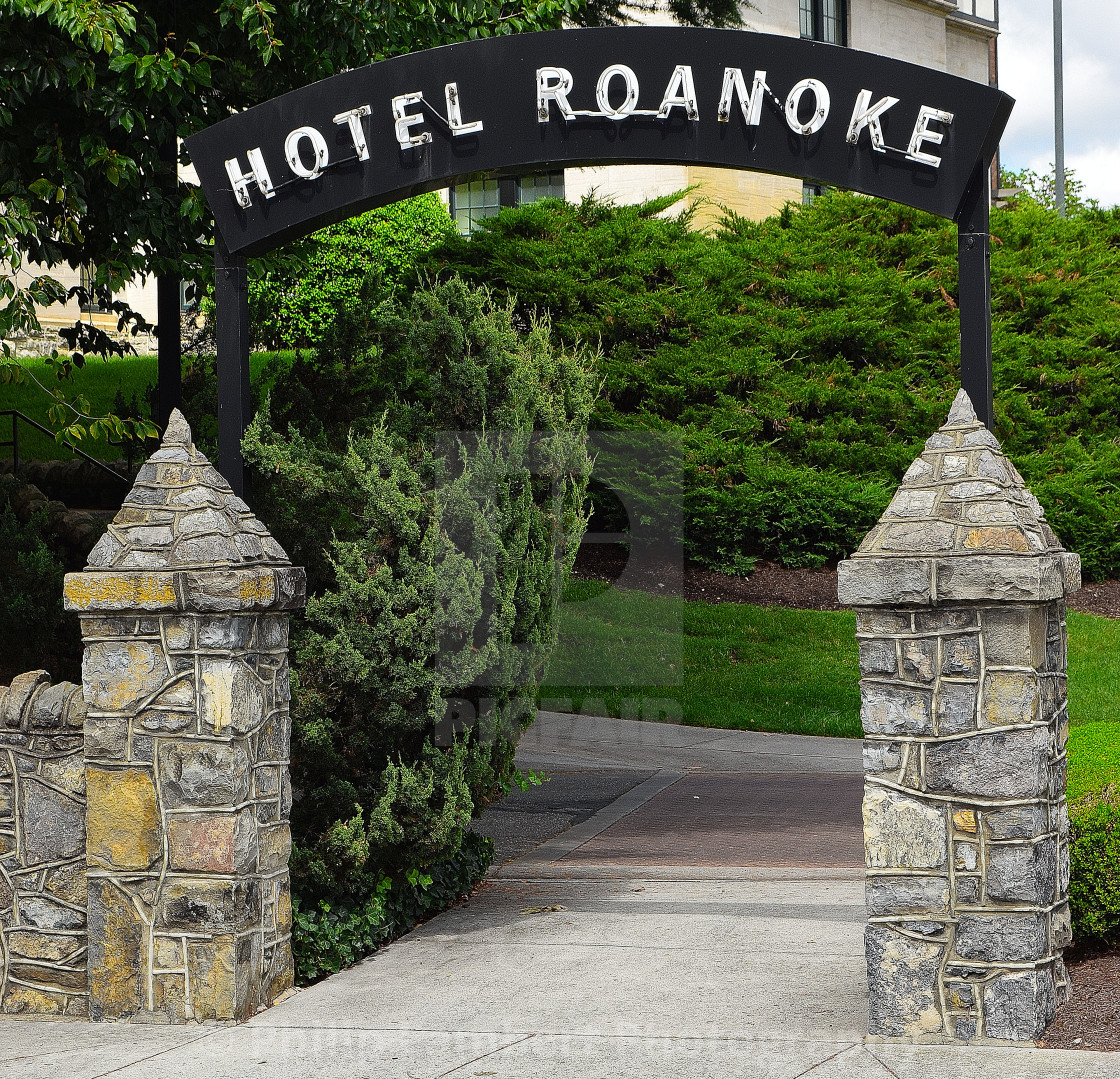 "Hotel Roanoke, Roanoke, Virginia" stock image