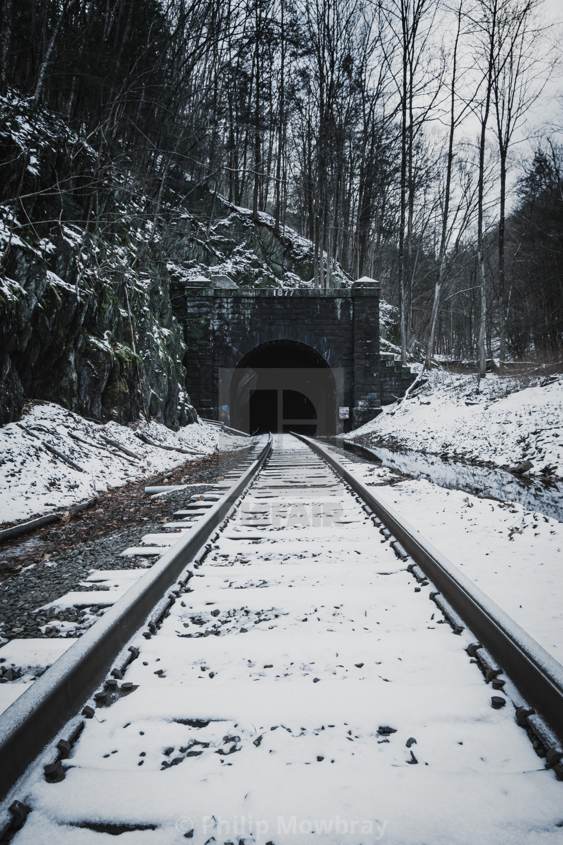"The east entrance of the Hoosac Tunnel near North Adams in The Berkshires,..." by Philip Mowbray - $14.78 "The east entrance of the Hoosac Tunnel near North Adams in The Berkshires,..." stock image