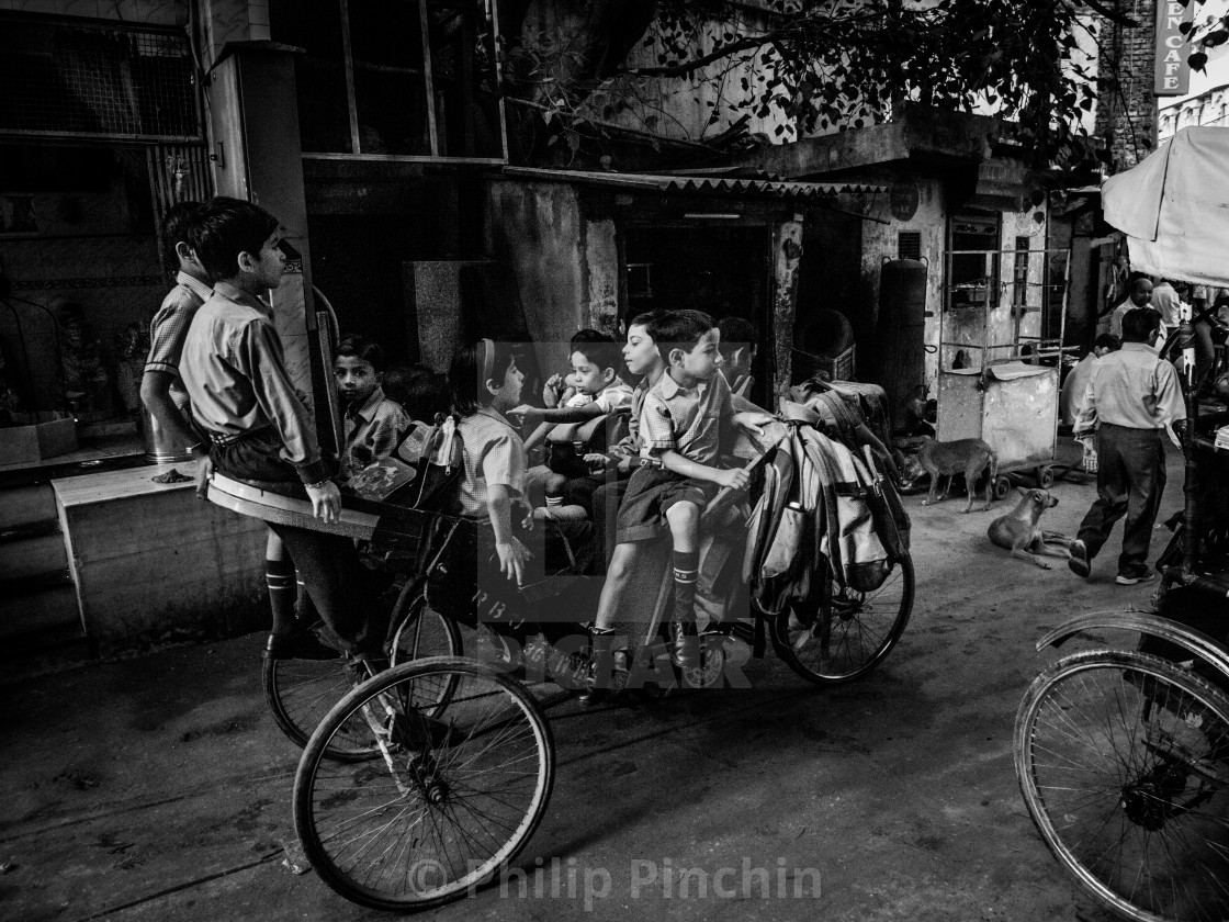 "School Children N. Delhi" stock image