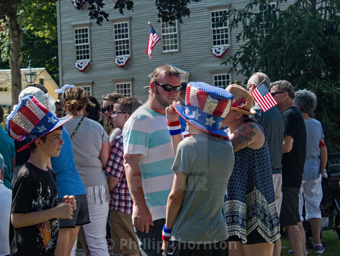 "Festive hats July 4th" stock image